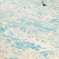 Carli Transitional Blue & White Distressed Round Rug