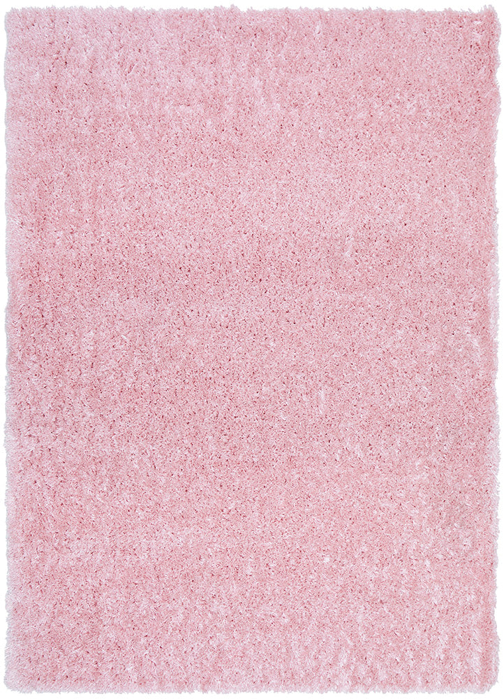 Angel Pink Modern Plush Rectangle Rug