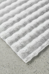 Thumbnail for Bubble Silver Grey Super Soft Modern Plush Machine Washable Polyester Rug