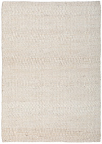 Thumbnail for Indi Hive White Jute Modern Hand Loomed Rectangle Rug