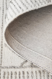 Thumbnail for Kenya Tribal Ivory & Grey Wool Rug