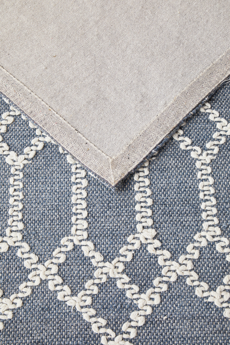 Nellie Tribal Blue & Ivory Rug