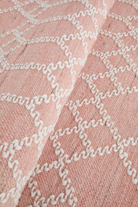 Thumbnail for Nellie Tribal Pink & Ivory Rug