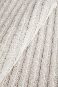 Thumbnail for Lotus Carl Beige Modern Curved Oval Pattern Hallway Runner Rug
