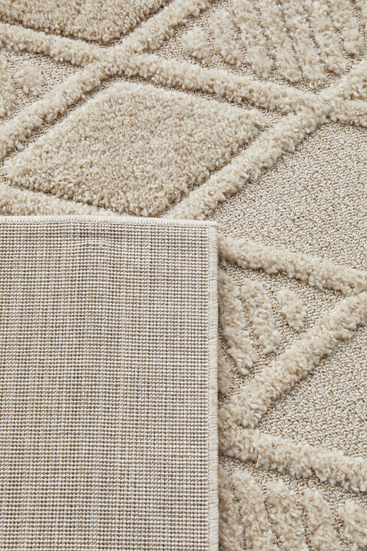 Mari Lisa Natural Diamond Pattern Rectangle Modern Rug