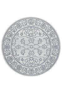 Thumbnail for Bjorn Paradise Grey Two-Tone Modern Round Rug