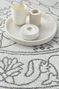 Thumbnail for Bjorn Paradise Grey Two-Tone Modern Round Rug