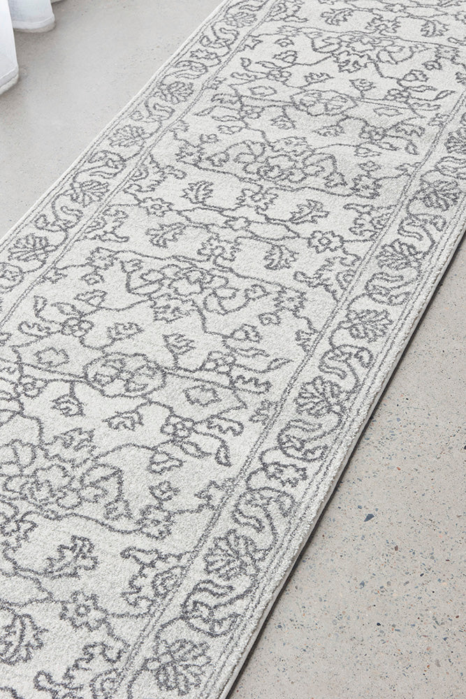 Bjorn Paradise Grey Two-Tone Modern Hallway Runner Rug