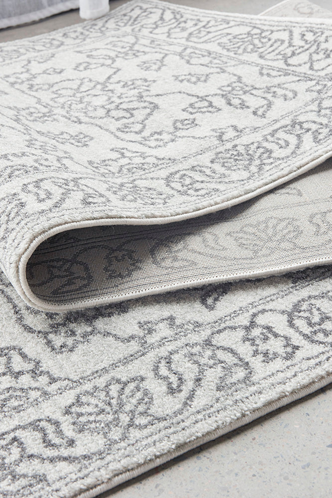 Bjorn Paradise Grey Two-Tone Modern Hallway Runner Rug
