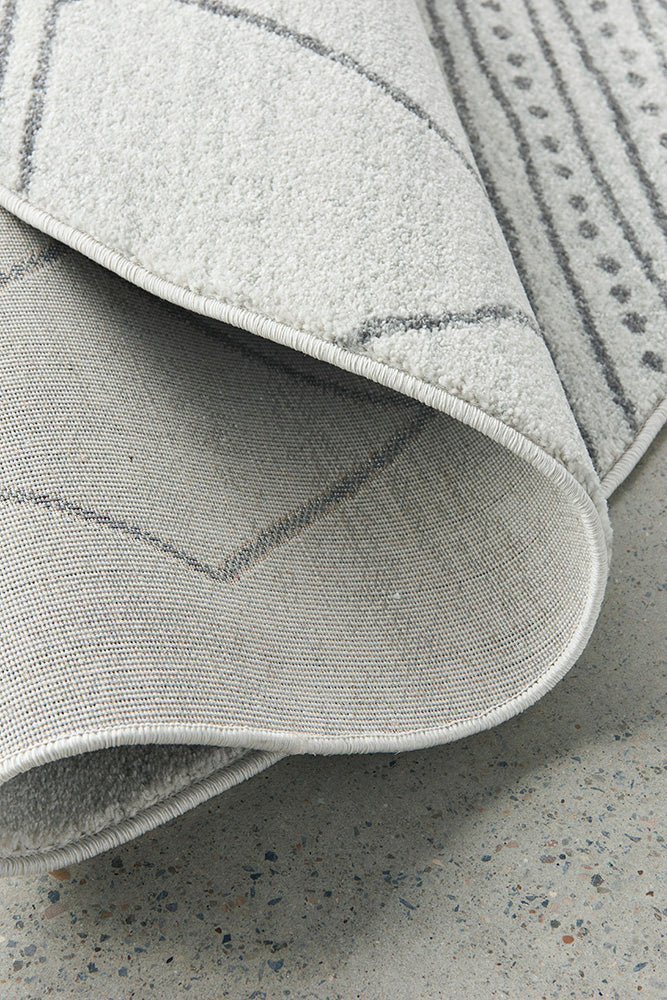 Gina Paradise Grey Modern Round Rug