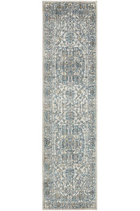 Thumbnail for Sasha Blue Transitional Hallway Runner Rug