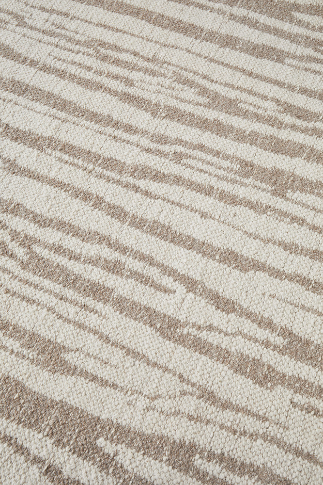 Jani Beige and Ivory Modern Abstract Pattern Rectangle Rug