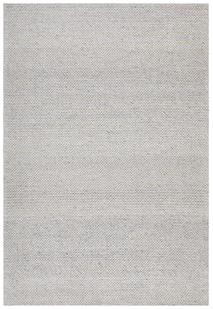 Oscar Scandinavian Grey Felted Wool Rug