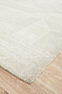 Thumbnail for Ashe Scandi Soft Grey Patterned Rug