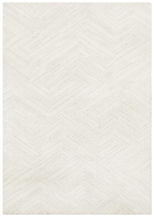 Ashe Scandi Silver Grey Patterned Rug