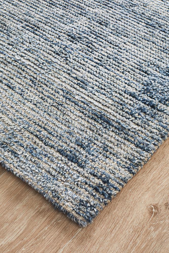 Ally Modern Indigo Rayon Rug