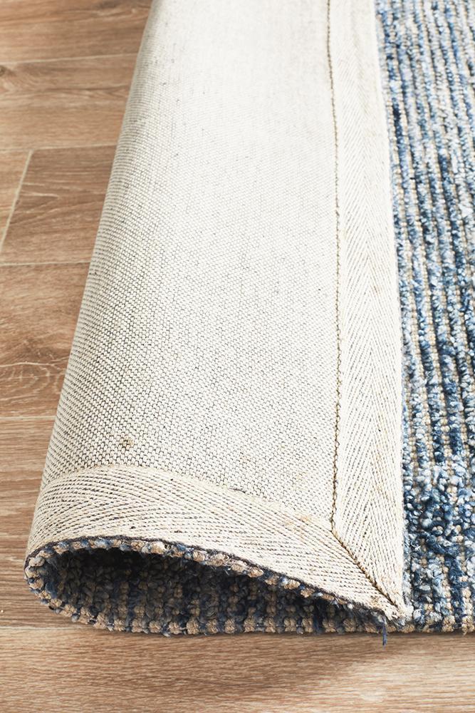Ally Modern Indigo Rayon Rug