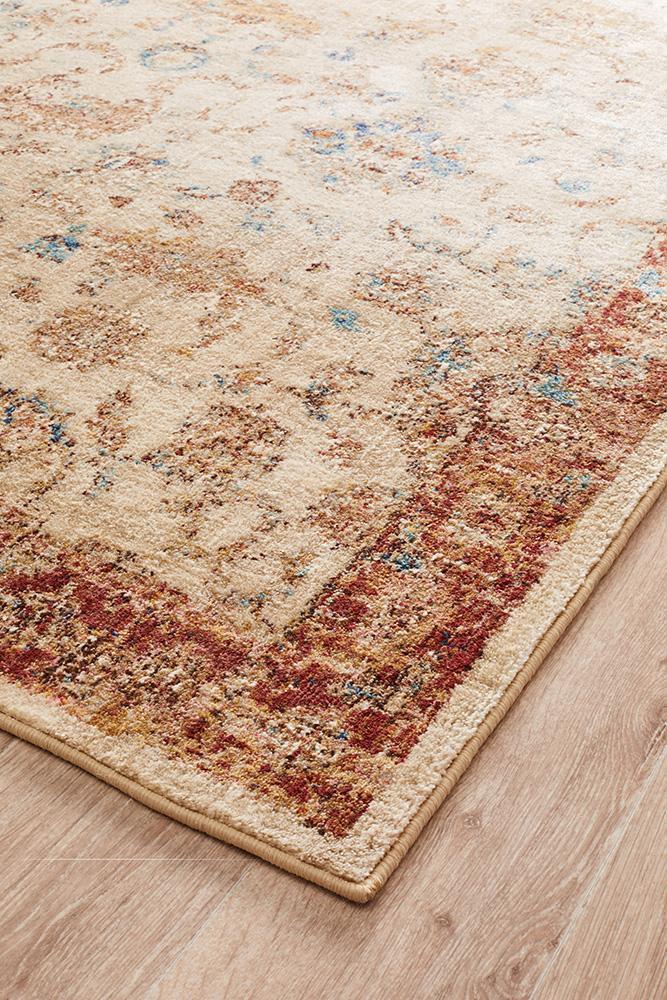 Evelyn Ivory Faded Abrash Transitional Rug