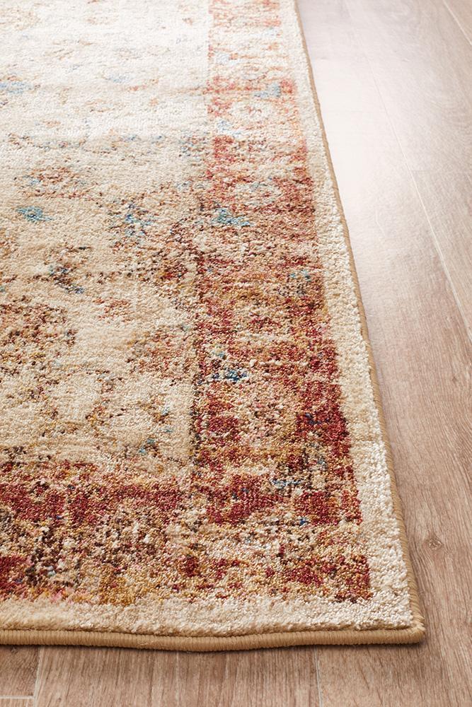 Evelyn Ivory Faded Abrash Transitional Rug