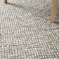 Lily Scandi Grey Wool & Jute Rug