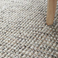 Lily Scandi Grey Wool & Jute Rug