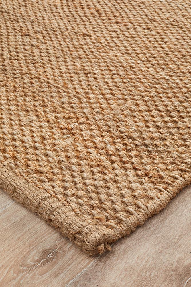 Nisha Natural Jute Hand Braided Rug