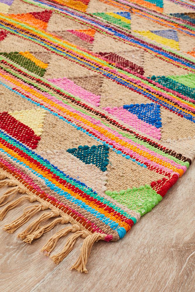 Hunter Multi-Colour Jute Rug