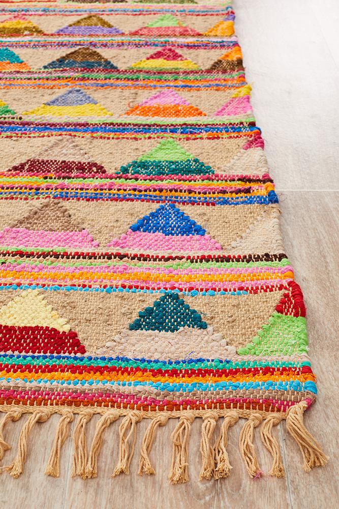 Hunter Multi-Colour Jute Rug
