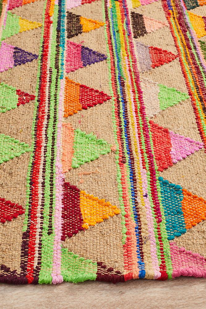 Hunter Multi-Colour Jute Rug