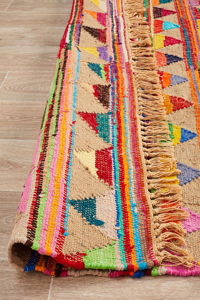 Hunter Multi-Colour Jute Rug