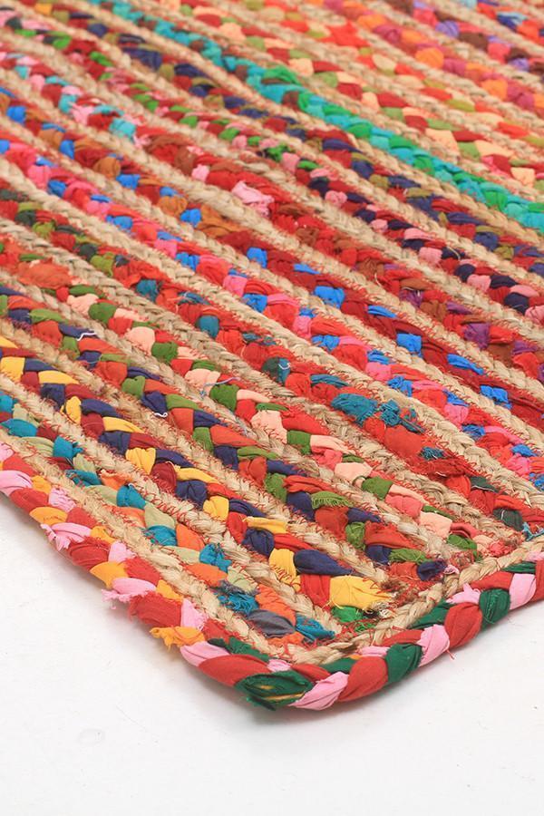 Meeka Jute & Cotton Multi-Colour Rug