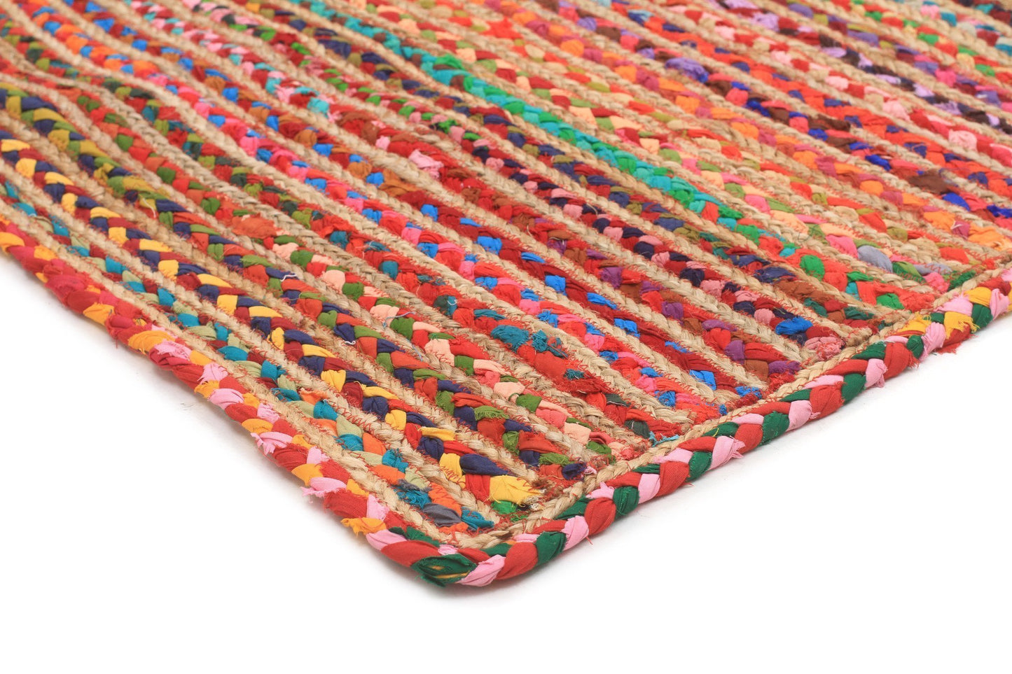 Meeka Jute & Cotton Multi-Colour Rug