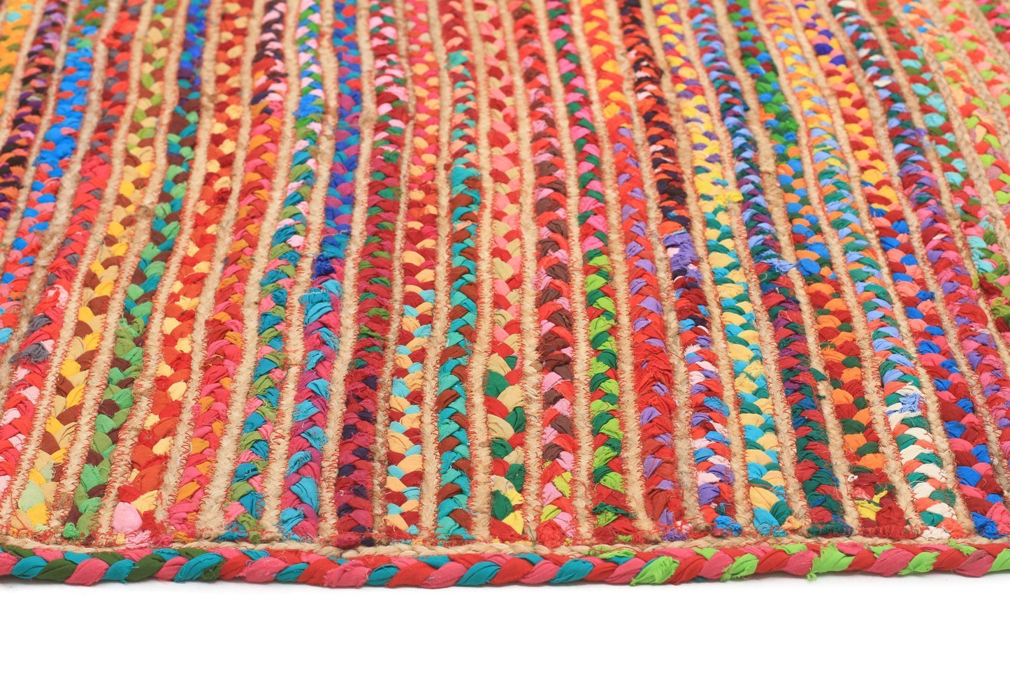 Meeka Jute & Cotton Multi-Colour Rug