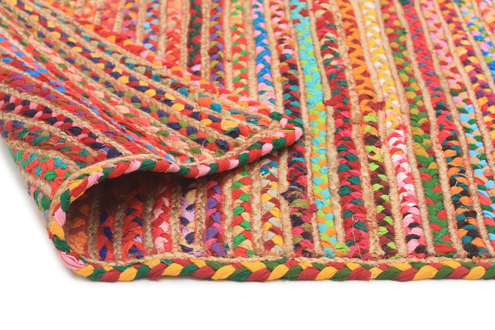Meeka Jute & Cotton Multi-Colour Rug