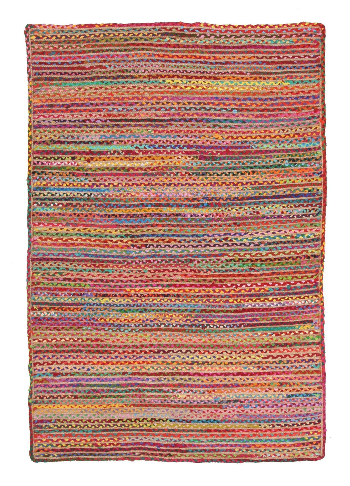 Meeka Jute & Cotton Multi-Colour Rug