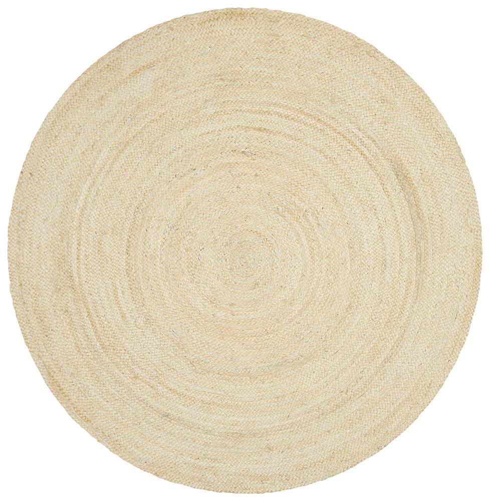 Serena Bleached Jute Round Rug