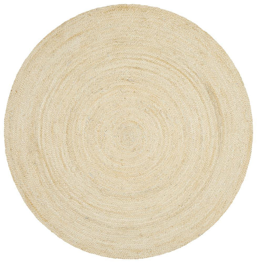 Serena Bleached Jute Round Rug