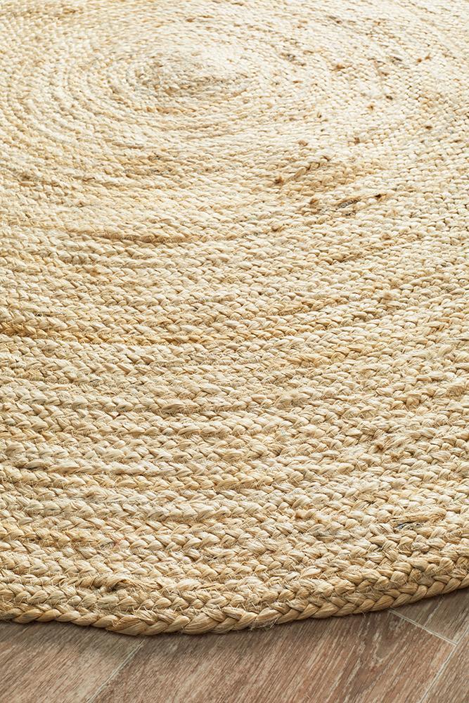 Serena Bleached Jute Round Rug