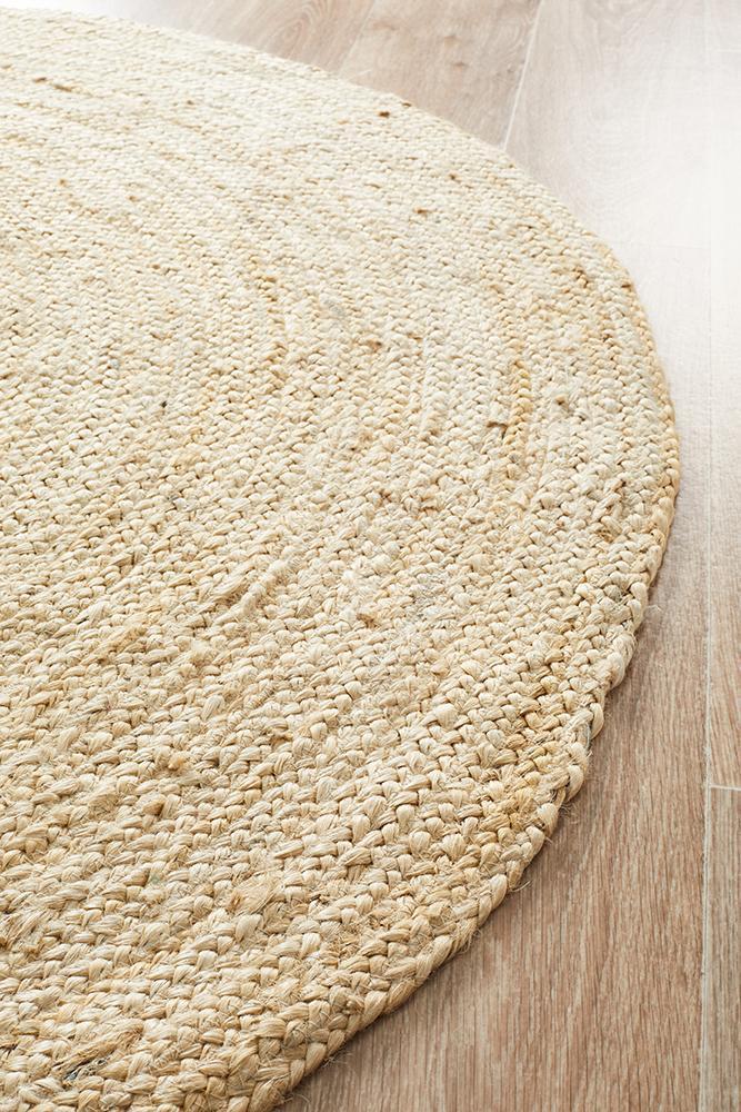 Serena Bleached Jute Round Rug