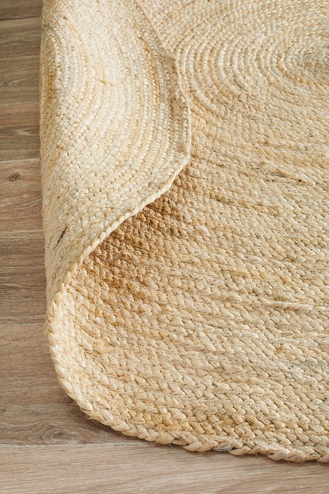 Serena Bleached Jute Round Rug