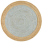Serena Blue Jute Round Rug