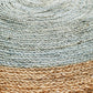 Serena Blue Jute Round Rug