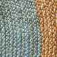 Serena Blue Jute Round Rug