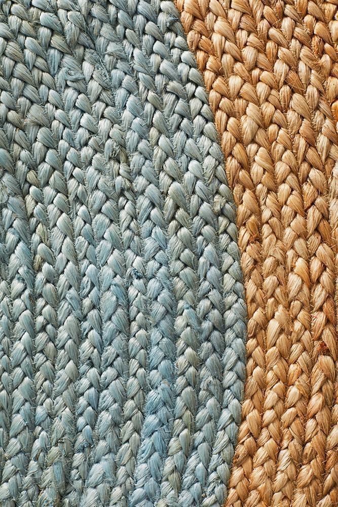 Serena Blue Jute Round Rug