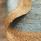 Serena Blue Jute Round Rug