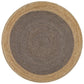 Serena Dark Brown & Natural Round Jute Rug