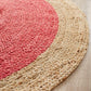 Serena Red Cherry Jute Round Rug
