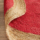 Serena Red Cherry Jute Round Rug