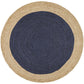 Serena Navy Jute Round Rug