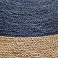 Serena Navy Jute Round Rug